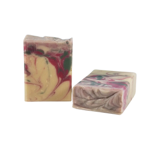 NW Soap Winter Rose unwrapped soap bars.