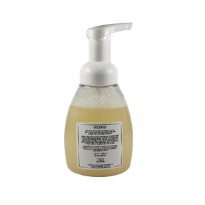 NW Soap Company back of Unscented foaming hand soap bottle. 