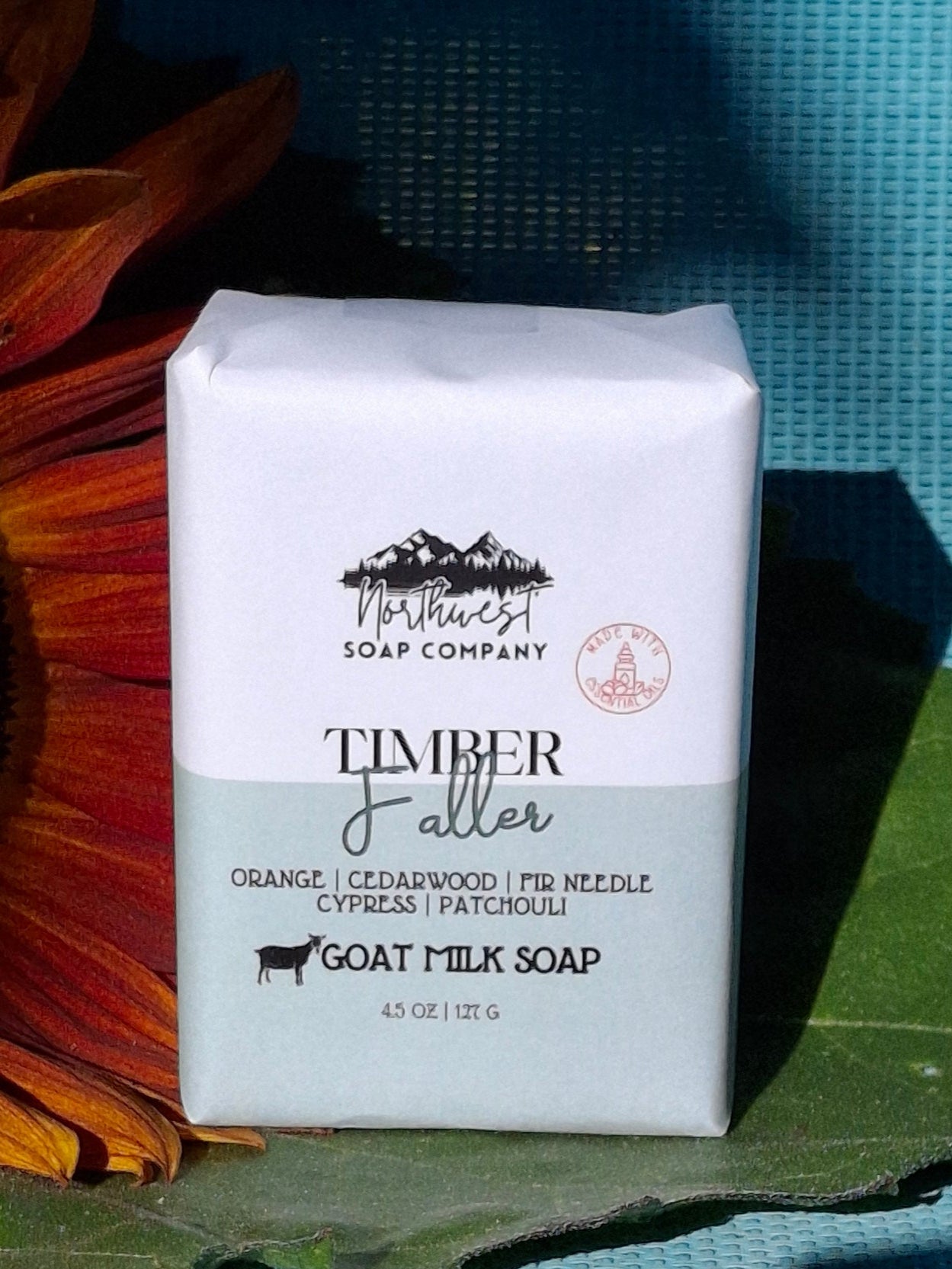 The Logger Natural Body Bar Soap Lather and Wicks