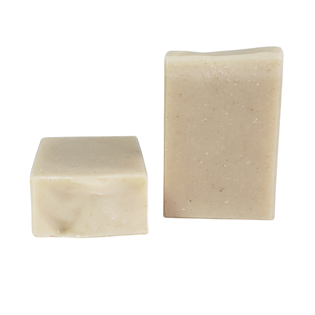 NW Soap Aloe and Oats Body Bars unwrapped.