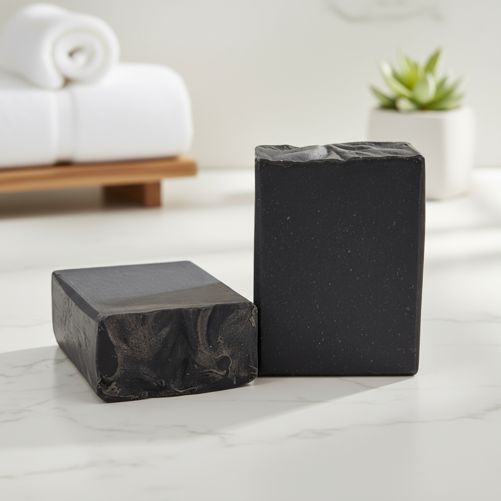 NW Soap Charcoal and Tea Tree body bar with activated charcoal.