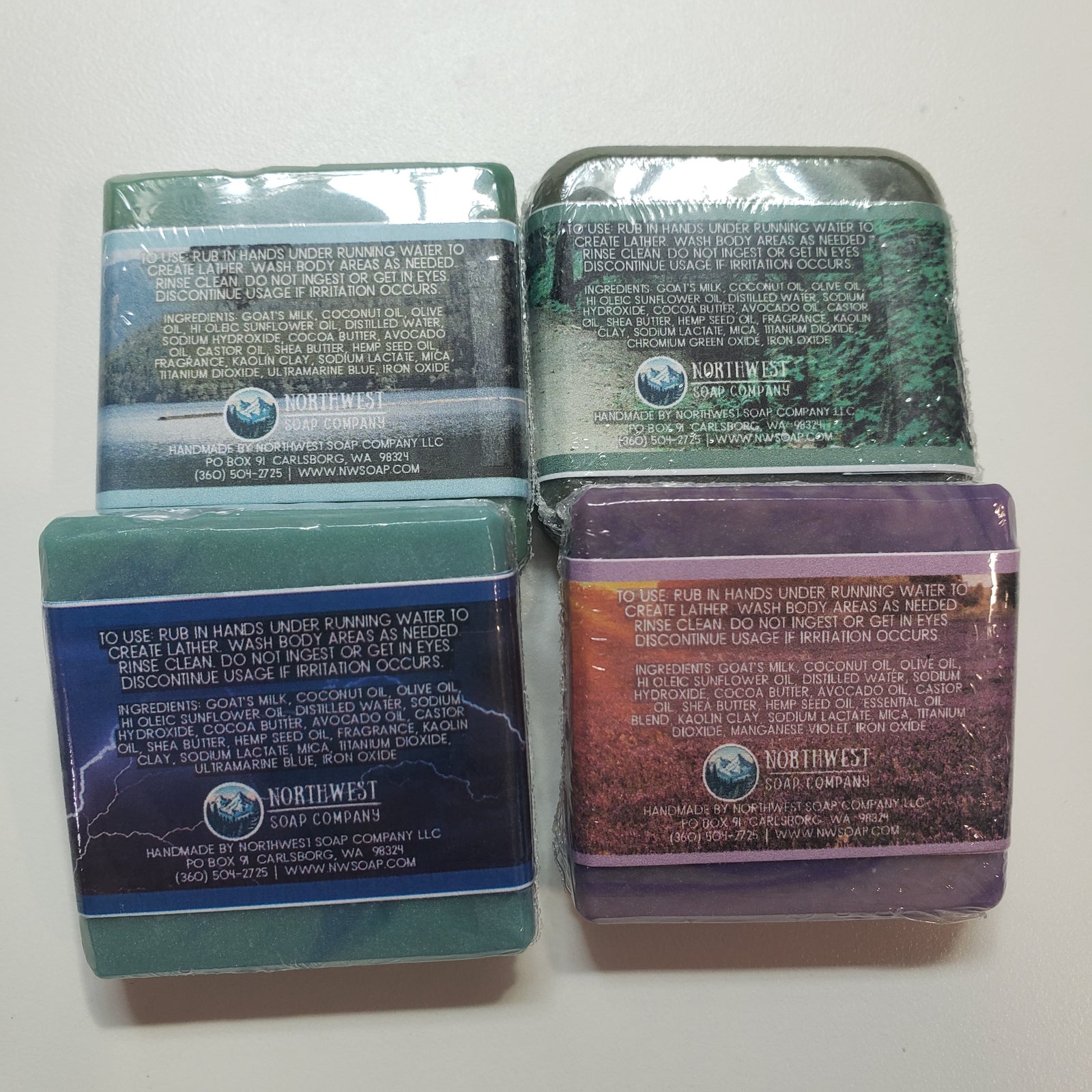 Three of our most popular white label guest soap bars.