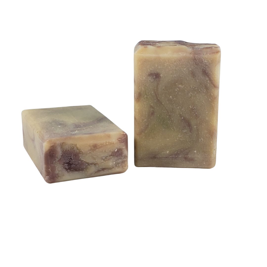 NW Soap Lavender Peppermint Body Bar unwrapped